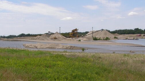 Sand and gravel mine